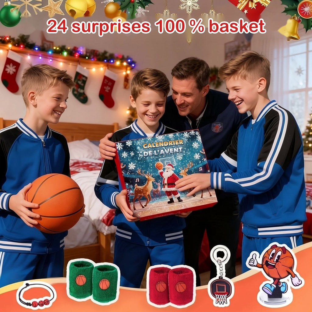 Calendrier de l'Avent Basket 2026 – 24 surprises pour enfants