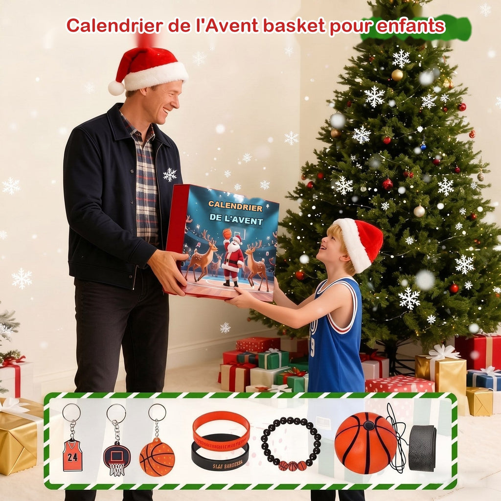 Calendrier de l'Avent Basket 2026 – 24 surprises pour enfants