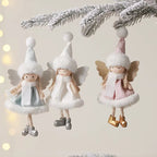 Ange en peluche à suspendre – ornement de Noël 15 à 20 cm