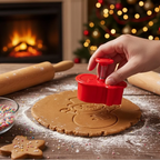 Emporte-pièces 3D de Noël – lot de 4 pour biscuits