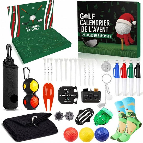 Calendrier de l'Avent Golf 2026 – 24 jours d'accessoires pour adultes